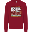 An Awesome Christian Christianity Kids Sweatshirt Jumper Red