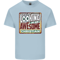 An Awesome Christian Christianity Kids T-Shirt Childrens Light Blue