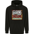 An Awesome Christian Christianity Mens 80% Cotton Hoodie Black