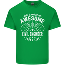 An Awesome Civil Engineer Looks Like Mens Cotton T-Shirt Tee Top Irish Green