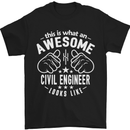 An Awesome Civil Engineer Looks Like Mens T-Shirt Cotton Gildan Black