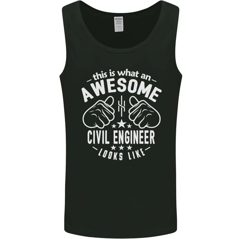 An Awesome Civil Engineer Looks Like Mens Vest Tank Top Black