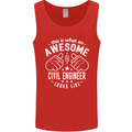 An Awesome Civil Engineer Looks Like Mens Vest Tank Top Red