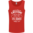 An Awesome Civil Engineer Looks Like Mens Vest Tank Top Red