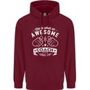 An Awesome Coach Looks Like Golf Tennis Childrens Kids Hoodie Maroon