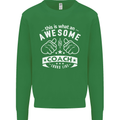 An Awesome Coach Looks Like Golf Tennis Kids Sweatshirt Jumper Irish Green