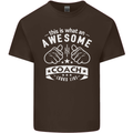 An Awesome Coach Looks Like Golf Tennis Kids T-Shirt Childrens Chocolate