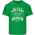 An Awesome Coach Looks Like Golf Tennis Kids T-Shirt Childrens Irish Green