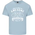 An Awesome Coach Looks Like Golf Tennis Kids T-Shirt Childrens Light Blue