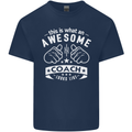 An Awesome Coach Looks Like Golf Tennis Kids T-Shirt Childrens Navy Blue
