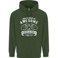 An Awesome Coach Looks Like Golf Tennis Mens 80% Cotton Hoodie Forest Green