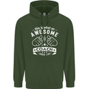 An Awesome Coach Looks Like Golf Tennis Mens 80% Cotton Hoodie Forest Green