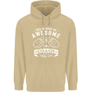 An Awesome Coach Looks Like Golf Tennis Mens 80% Cotton Hoodie Sand