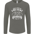 An Awesome Coach Looks Like Golf Tennis Mens Long Sleeve T-Shirt Charcoal