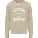 An Awesome Coach Looks Like Golf Tennis Mens Sweatshirt Jumper Sand