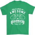 An Awesome Coach Looks Like Golf Tennis Mens T-Shirt Cotton Gildan Irish Green