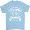 An Awesome Coach Looks Like Golf Tennis Mens T-Shirt Cotton Gildan Light Blue