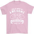 An Awesome Coach Looks Like Golf Tennis Mens T-Shirt Cotton Gildan Light Pink