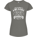 An Awesome Coach Looks Like Golf Tennis Womens Petite Cut T-Shirt Charcoal
