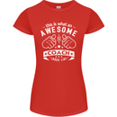 An Awesome Coach Looks Like Golf Tennis Womens Petite Cut T-Shirt Red