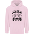An Awesome Coach Looks Like Rugby Football Childrens Kids Hoodie Light Pink