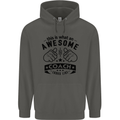 An Awesome Coach Looks Like Rugby Football Childrens Kids Hoodie Storm Grey