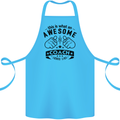 An Awesome Coach Looks Like Rugby Football Cotton Apron 100% Organic Turquoise