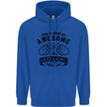 An Awesome Coach Looks Like Rugby Football Mens 80% Cotton Hoodie Royal Blue
