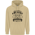 An Awesome Coach Looks Like Rugby Football Mens 80% Cotton Hoodie Sand