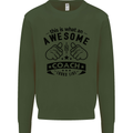 An Awesome Coach Looks Like Rugby Football Mens Sweatshirt Jumper Forest Green