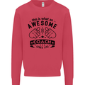 An Awesome Coach Looks Like Rugby Football Mens Sweatshirt Jumper Heliconia