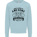 An Awesome Coach Looks Like Rugby Football Mens Sweatshirt Jumper Light Blue