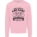 An Awesome Coach Looks Like Rugby Football Mens Sweatshirt Jumper Light Pink