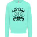 An Awesome Coach Looks Like Rugby Football Mens Sweatshirt Jumper Peppermint
