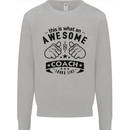 An Awesome Coach Looks Like Rugby Football Mens Sweatshirt Jumper Sports Grey