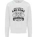 An Awesome Coach Looks Like Rugby Football Mens Sweatshirt Jumper White