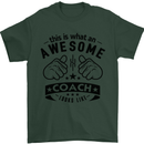 An Awesome Coach Looks Like Rugby Football Mens T-Shirt Cotton Gildan Forest Green