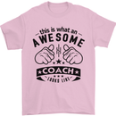 An Awesome Coach Looks Like Rugby Football Mens T-Shirt Cotton Gildan Light Pink