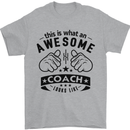 An Awesome Coach Looks Like Rugby Football Mens T-Shirt Cotton Gildan Sports Grey
