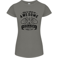 An Awesome Coach Looks Like Rugby Football Womens Petite Cut T-Shirt Charcoal