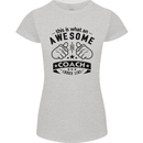 An Awesome Coach Looks Like Rugby Football Womens Petite Cut T-Shirt Sports Grey
