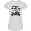 An Awesome Coach Looks Like Rugby Football Womens Petite Cut T-Shirt White