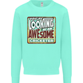 An Awesome Cricketer Mens Sweatshirt Jumper Peppermint