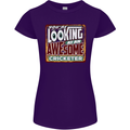 An Awesome Cricketer Womens Petite Cut T-Shirt Purple
