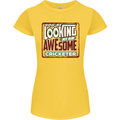 An Awesome Cricketer Womens Petite Cut T-Shirt Yellow