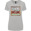 An Awesome Cricketer Womens Wider Cut T-Shirt Sports Grey