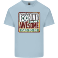 An Awesome Dad to Be New Daddy Baby Mens Cotton T-Shirt Tee Top Light Blue