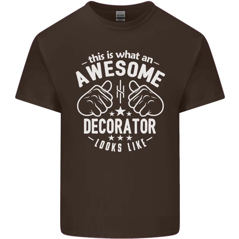 An Awesome Decorator Looks Like Mens Cotton T-Shirt Tee Top Dark Chocolate
