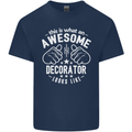 An Awesome Decorator Looks Like Mens Cotton T-Shirt Tee Top Navy Blue