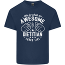 An Awesome Dietician Looks Like Mens Cotton T-Shirt Tee Top Navy Blue